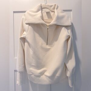 Varley Cream Half-Zip Pullover